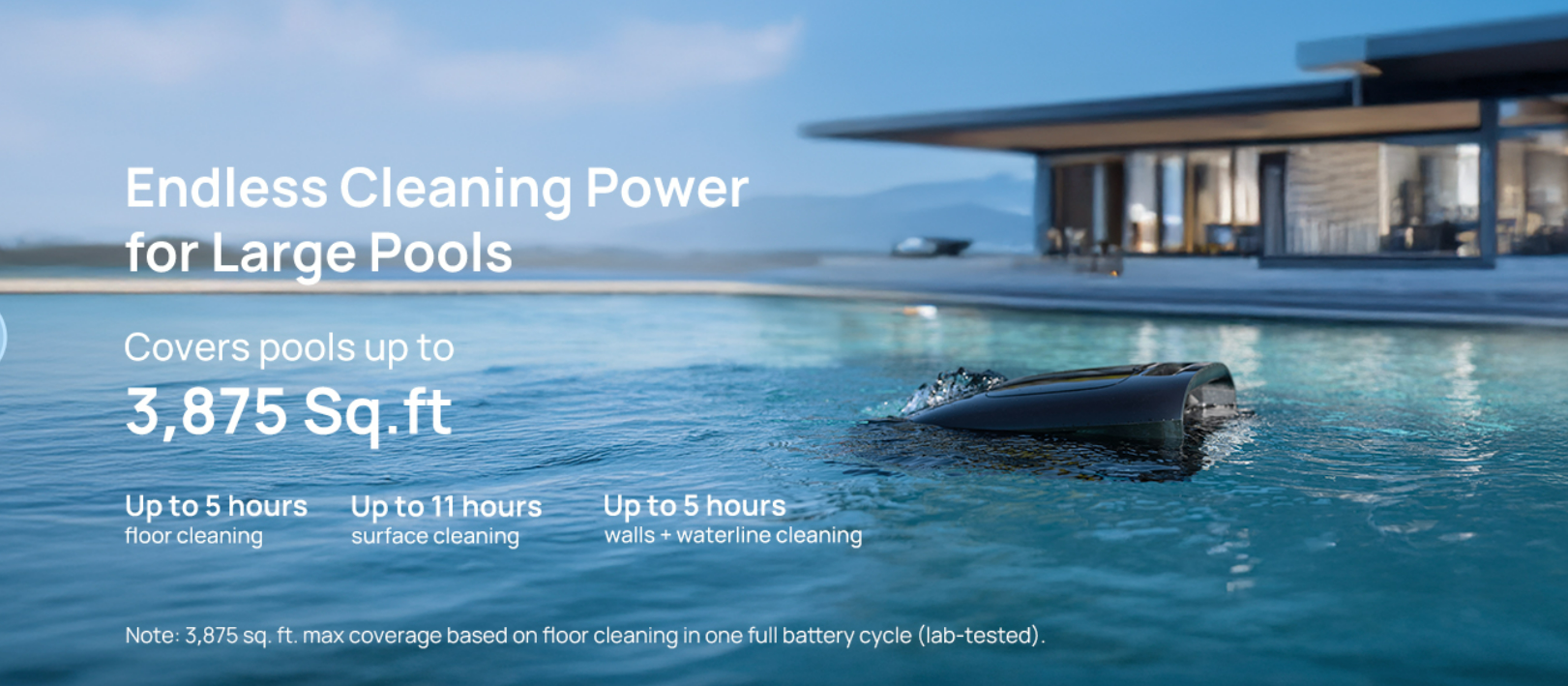 Beatbot AquaSense 2 Pro cleaning a large pool surface
