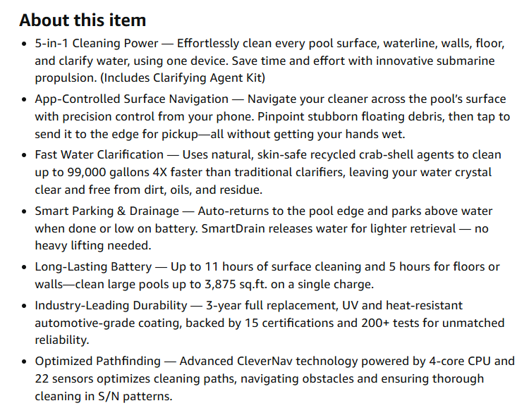 Beatbot AquaSense 2 Pro app and cleaning feature overview