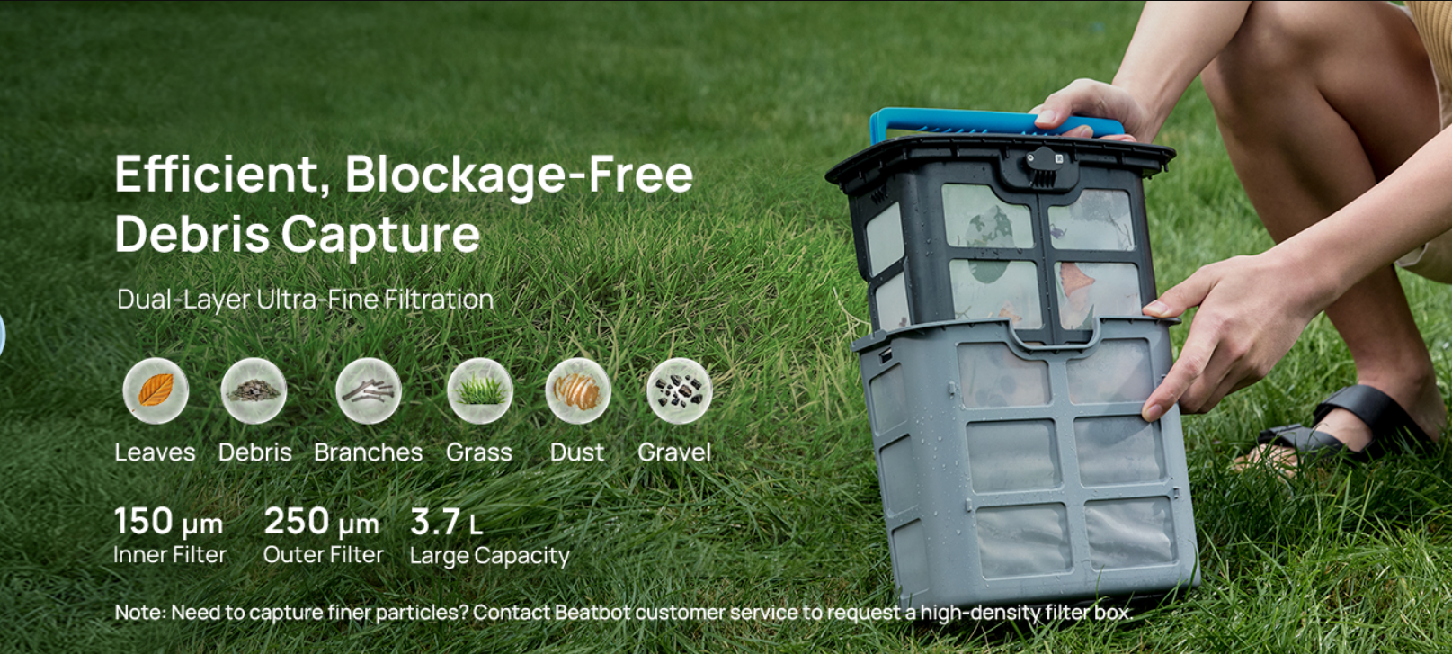 Beatbot AquaSense 2 Pro dual layer filter basket