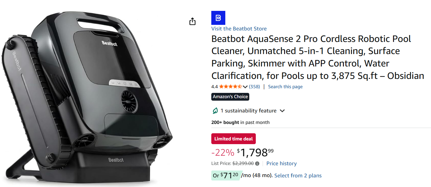 Beatbot AquaSense 2 Pro product listing image
